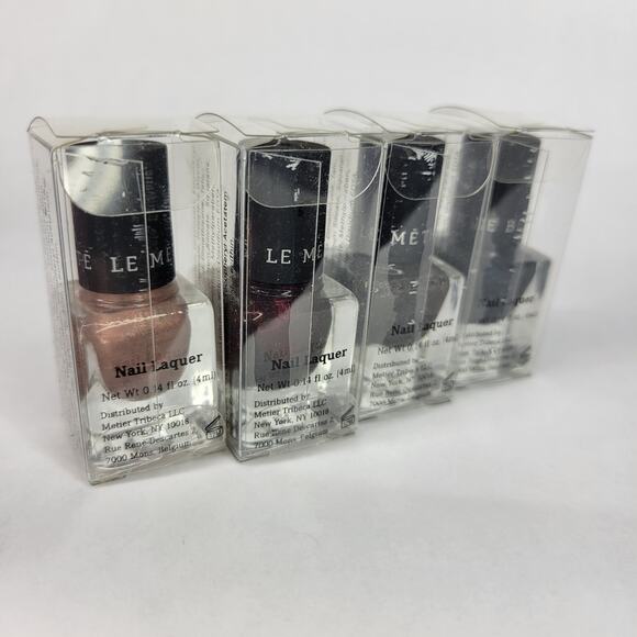 Le Metier de Beaute Rock ‘n’ Romance Mini Nail Lacquer Set NEW Glitter Shimmer - Picture 6 of 10